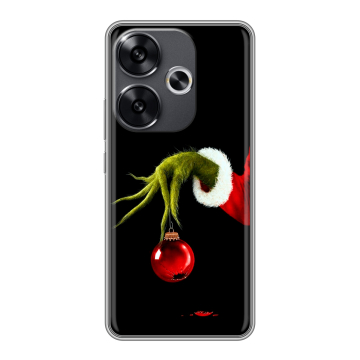 Силиконовый чехол на Xiaomi Redmi Turbo 3 с принтом Новый год Гринч