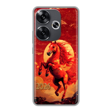 Силиконовый чехол на Xiaomi Redmi Turbo 3 с принтом Новый год