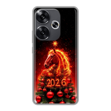 Силиконовый чехол на Xiaomi Redmi Turbo 3 с принтом Новый год