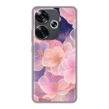 Силиконовый чехол на Xiaomi Redmi Turbo 3 с принтом женский