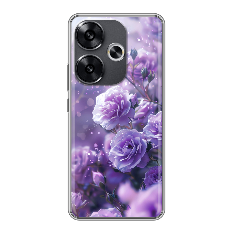 Силиконовый чехол на Xiaomi Redmi Turbo 3 с принтом Розы цветы Силиконовый чехол на Xiaomi Redmi Turbo 3 с принтом Розы цветы