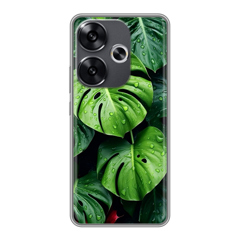 Силиконовый чехол на Xiaomi Redmi Turbo 3 с принтом Листья Силиконовый чехол на Xiaomi Redmi Turbo 3 с принтом Листья