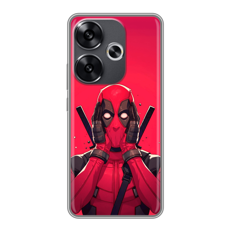 Силиконовый чехол на Xiaomi Redmi Turbo 3 с принтом Дедпул Deadpool Силиконовый чехол на Xiaomi Redmi Turbo 3 с принтом Дедпул Deadpool