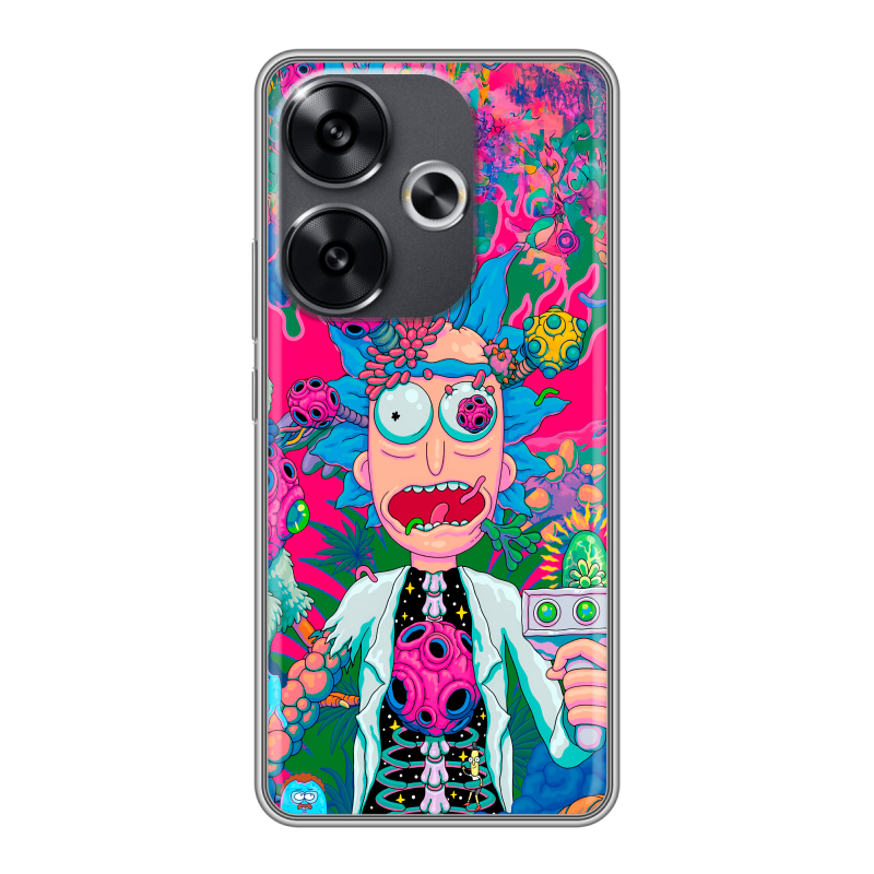 Силиконовый чехол на Xiaomi Redmi Turbo 3 с принтом Рик и Морти Rick Morty Силиконовый чехол на Xiaomi Redmi Turbo 3 с принтом Рик и Морти Rick Morty