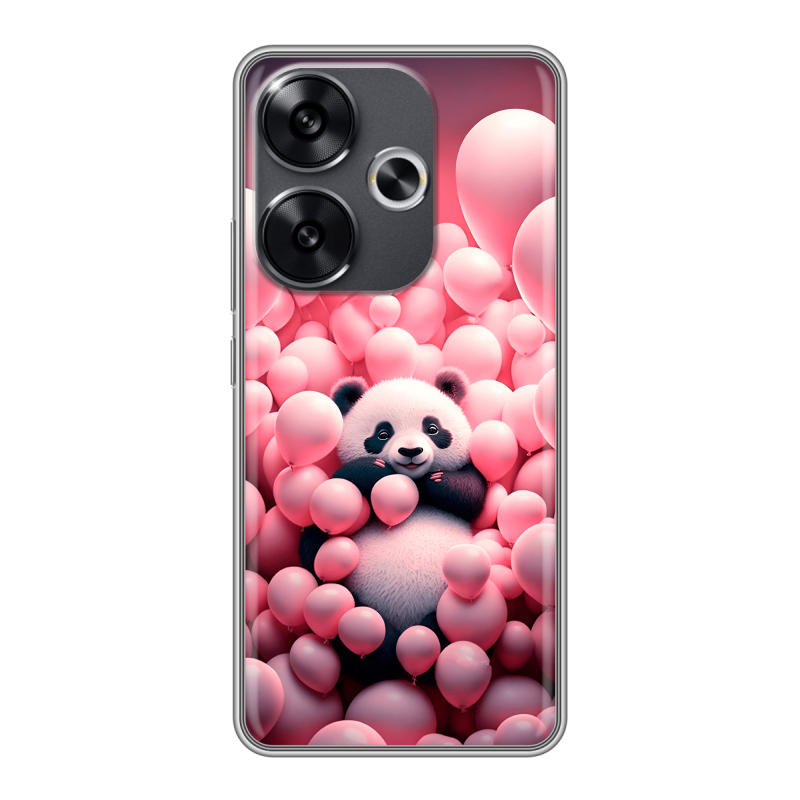 Силиконовый чехол на Xiaomi Redmi Turbo 3 с принтом Панда Силиконовый чехол на Xiaomi Redmi Turbo 3 с принтом Панда