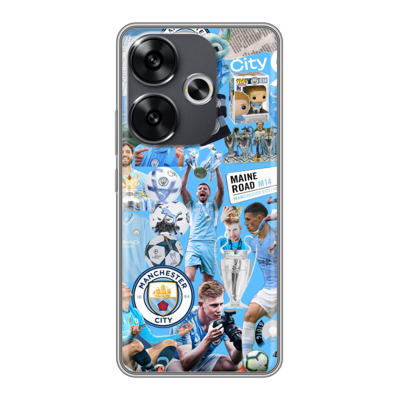 Силиконовый чехол на Xiaomi Redmi Turbo 3 с принтом Man City Манчестер Сити Силиконовый чехол на Xiaomi Redmi Turbo 3 с принтом Man City Манчестер Сити