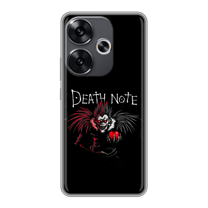 Силиконовый чехол на Xiaomi Redmi Turbo 3 с принтом Death note Тетрадь смерти Силиконовый чехол на Xiaomi Redmi Turbo 3 с принтом Death note Тетрадь смерти
