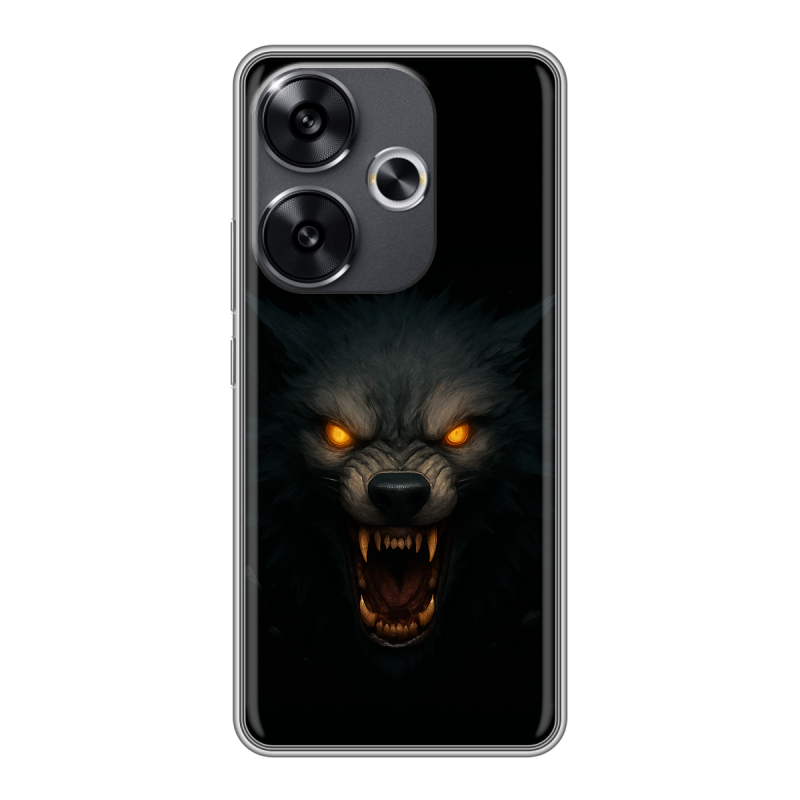 Силиконовый чехол на Xiaomi Redmi Turbo 3 с принтом Волк Силиконовый чехол на Xiaomi Redmi Turbo 3 с принтом Волк