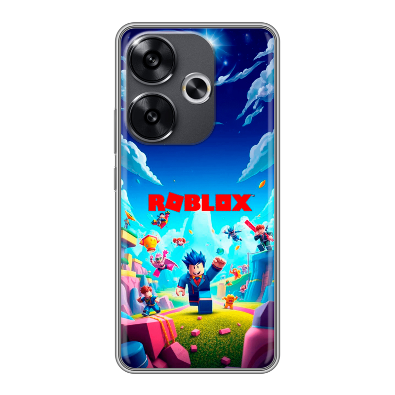 Силиконовый чехол на Xiaomi Redmi Turbo 3 с принтом Roblox Роблокс Силиконовый чехол на Xiaomi Redmi Turbo 3 с принтом Roblox Роблокс