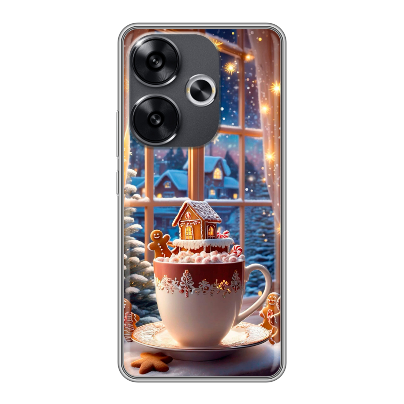 Силиконовый чехол на Xiaomi Redmi Turbo 3 с принтом Новый год Силиконовый чехол на Xiaomi Redmi Turbo 3 с принтом Новый год