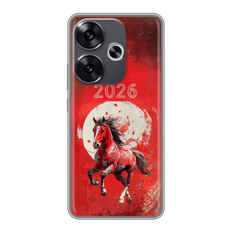 Силиконовый чехол на Xiaomi Redmi Turbo 3 с принтом Новый год Силиконовый чехол на Xiaomi Redmi Turbo 3 с принтом Новый год