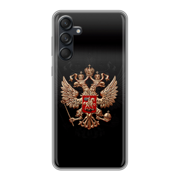 Силиконовый чехол на Samsung Galaxy M55 с принтом Герб России Силиконовый чехол на Samsung Galaxy M55 с принтом Герб России