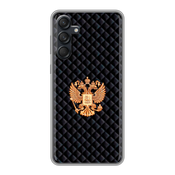 Силиконовый чехол на Samsung Galaxy M55 с принтом Герб России принт