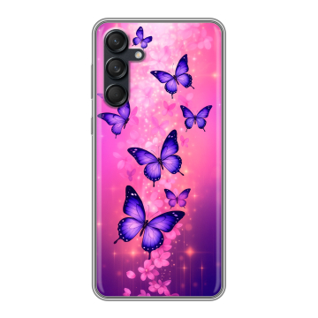 Силиконовый чехол на Samsung Galaxy M55 с принтом Бабочки