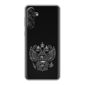 Силиконовый чехол на Samsung Galaxy M55 с принтом Герб России
