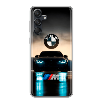 Силиконовый чехол на Samsung Galaxy M55 с принтом БМВ BMW Силиконовый чехол на Samsung Galaxy M55 с принтом БМВ BMW