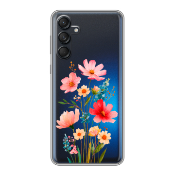 Силиконовый чехол на Samsung Galaxy M55 с принтом Цветы