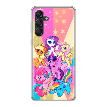 Силиконовый чехол на Samsung Galaxy M55 с принтом My little pony Дружба чудо Силиконовый чехол на Samsung Galaxy M55 с принтом My little pony Дружба чудо