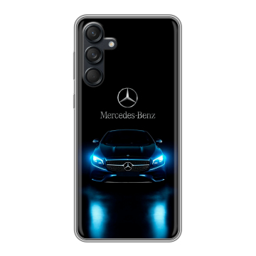Силиконовый чехол на Samsung Galaxy M55 с принтом Mercedes Мерседес