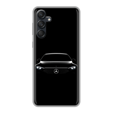 Силиконовый чехол на Samsung Galaxy M55 с принтом Mercedes Мерседес Силиконовый чехол на Samsung Galaxy M55 с принтом Mercedes Мерседес