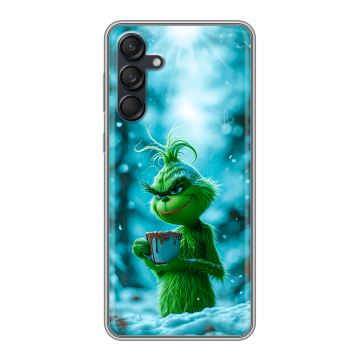 Силиконовый чехол на Samsung Galaxy M55 с принтом Новый год гринч