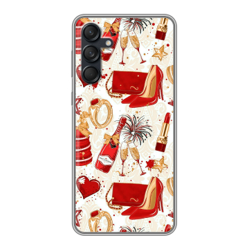Силиконовый чехол на Samsung Galaxy M55 с принтом Новый год