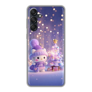 Силиконовый чехол на Samsung Galaxy M55 с принтом Новый год