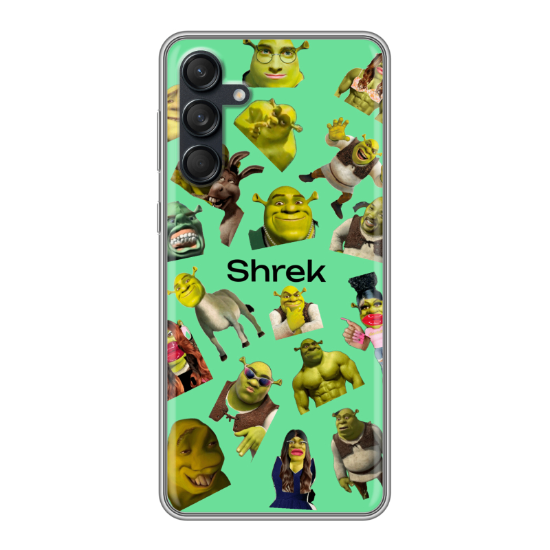 Силиконовый чехол на Samsung Galaxy M55 с принтом Шрек Shrek Силиконовый чехол на Samsung Galaxy M55 с принтом Шрек Shrek