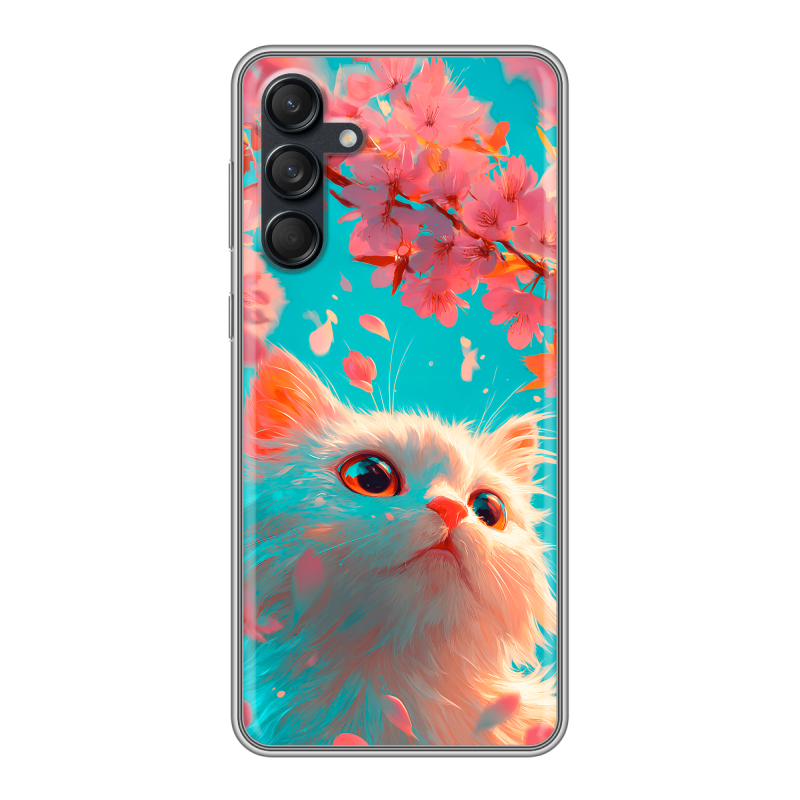Силиконовый чехол на Samsung Galaxy M55 с принтом Красивый кот Силиконовый чехол на Samsung Galaxy M55 с принтом Красивый кот