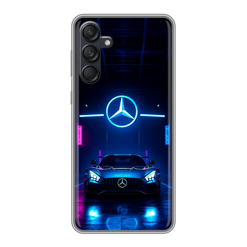 Силиконовый чехол на Samsung Galaxy M55 с принтом Mercedes Мерседес Силиконовый чехол на Samsung Galaxy M55 с принтом Mercedes Мерседес