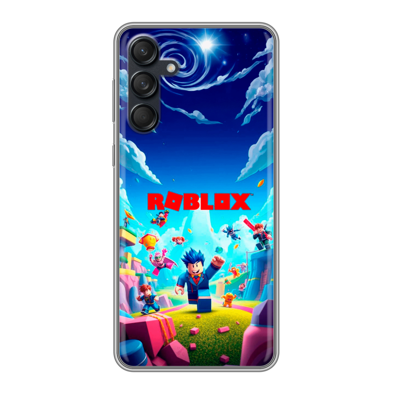Силиконовый чехол на Samsung Galaxy M55 с принтом Roblox Роблокс Силиконовый чехол на Samsung Galaxy M55 с принтом Roblox Роблокс