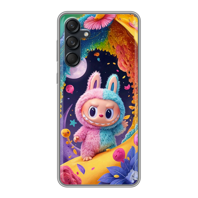 Силиконовый чехол на Samsung Galaxy M55 с принтом Labubu Лабубу Силиконовый чехол на Samsung Galaxy M55 с принтом Labubu Лабубу