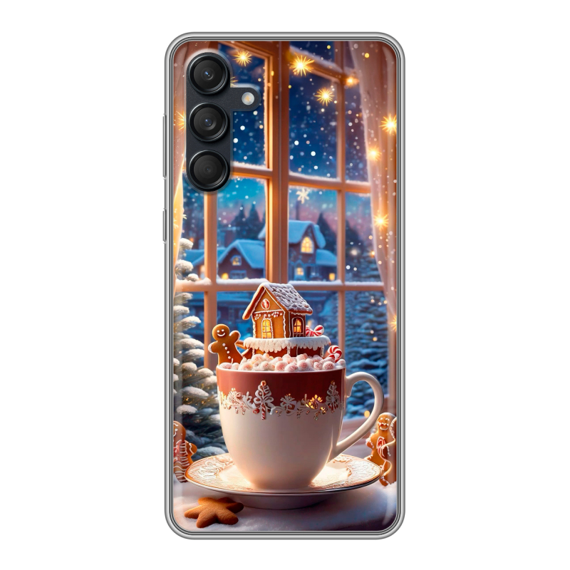 Силиконовый чехол на Samsung Galaxy M55 с принтом Новый год Силиконовый чехол на Samsung Galaxy M55 с принтом Новый год