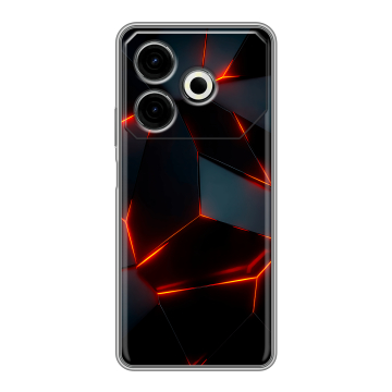 Силиконовый чехол на Tecno Pova 6 Neo с принтом Яркие абстракции Силиконовый чехол на Tecno Pova 6 Neo с принтом Яркие абстракции