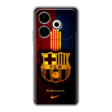 Силиконовый чехол на Tecno Pova 6 Neo с принтом Барселона Barcelona Силиконовый чехол на Tecno Pova 6 Neo с принтом Барселона Barcelona