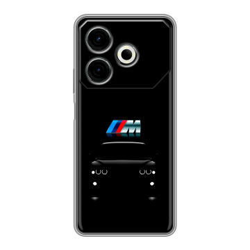 Силиконовый чехол на Tecno Pova 6 Neo с принтом БМВ BMW Силиконовый чехол на Tecno Pova 6 Neo с принтом БМВ BMW