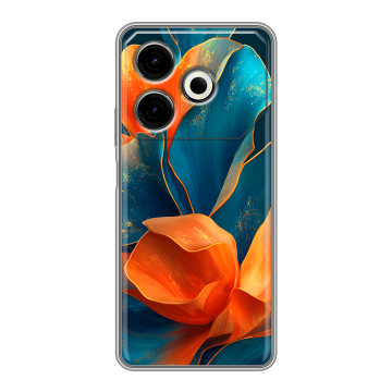 Силиконовый чехол на Tecno Pova 6 Neo с принтом Цветы Силиконовый чехол на Tecno Pova 6 Neo с принтом Цветы