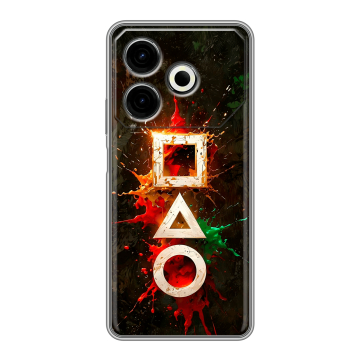 Силиконовый чехол на Tecno Pova 6 Neo с принтом Squid Game Игра кальмара Силиконовый чехол на Tecno Pova 6 Neo с принтом Squid Game Игра кальмара