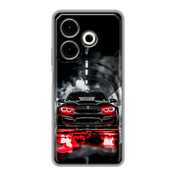 Силиконовый чехол на Tecno Pova 6 Neo с принтом BMW БМВ Силиконовый чехол на Tecno Pova 6 Neo с принтом BMW БМВ