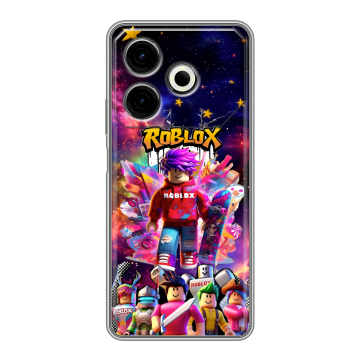Силиконовый чехол на Tecno Pova 6 Neo с принтом Roblox Роблокс Силиконовый чехол на Tecno Pova 6 Neo с принтом Roblox Роблокс