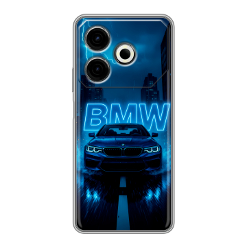 Силиконовый чехол на Tecno Pova 6 Neo с принтом BMW БМВ Силиконовый чехол на Tecno Pova 6 Neo с принтом BMW БМВ