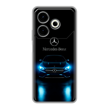 Силиконовый чехол на Tecno Pova 6 Neo с принтом Mercedes Мерседес Силиконовый чехол на Tecno Pova 6 Neo с принтом Mercedes Мерседес