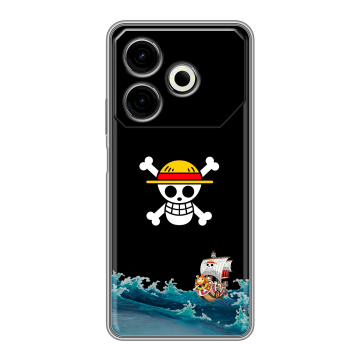 Силиконовый чехол на Tecno Pova 6 Neo с принтом One Piece Ван Пис Силиконовый чехол на Tecno Pova 6 Neo с принтом One Piece Ван Пис