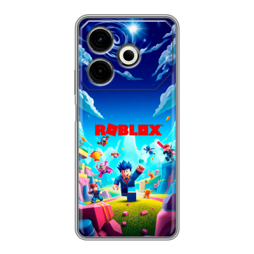 Силиконовый чехол на Tecno Pova 6 Neo с принтом Roblox Роблокс Силиконовый чехол на Tecno Pova 6 Neo с принтом Roblox Роблокс