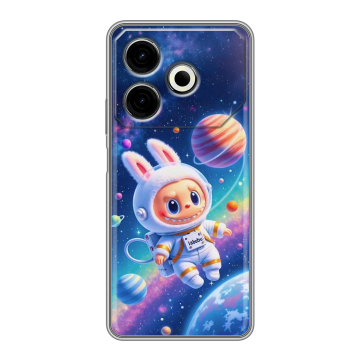 Силиконовый чехол на Tecno Pova 6 Neo с принтом Labubu Лабубу Силиконовый чехол на Tecno Pova 6 Neo с принтом Labubu Лабубу