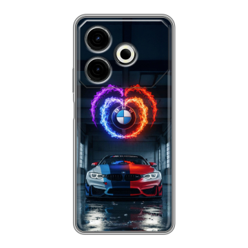 Силиконовый чехол на Tecno Pova 6 Neo с принтом BMW БМВ Силиконовый чехол на Tecno Pova 6 Neo с принтом BMW БМВ