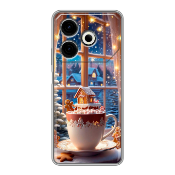 Силиконовый чехол на Tecno Pova 6 Neo с принтом Новый год