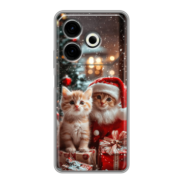 Силиконовый чехол на Tecno Pova 6 Neo с принтом Новый год