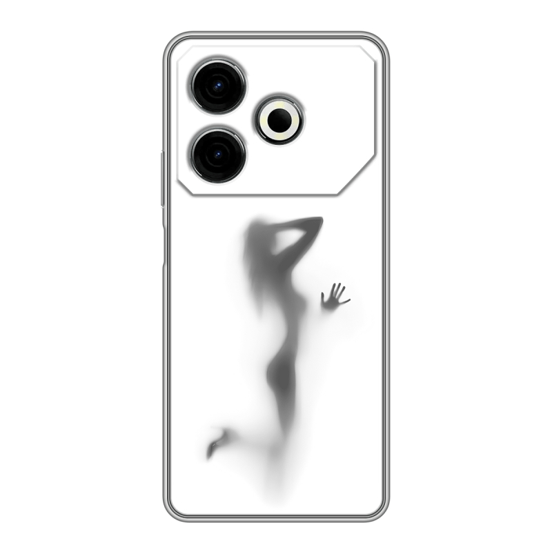 Силиконовый чехол на Tecno Pova 6 Neo с принтом Силуэт Силиконовый чехол на Tecno Pova 6 Neo с принтом Силуэт