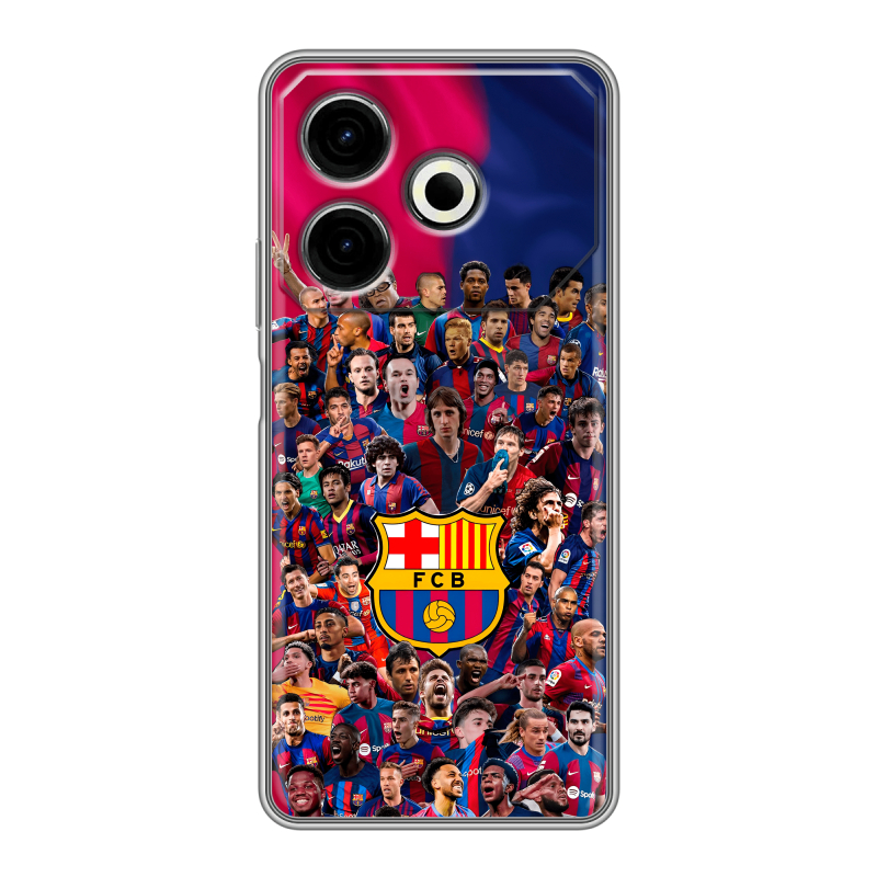 Силиконовый чехол на Tecno Pova 6 Neo с принтом Барселона Barcelona Силиконовый чехол на Tecno Pova 6 Neo с принтом Барселона Barcelona